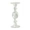 CC Home Furnishings 12" Clear Fluted Hand Blown Glass Pillar Candle Holder